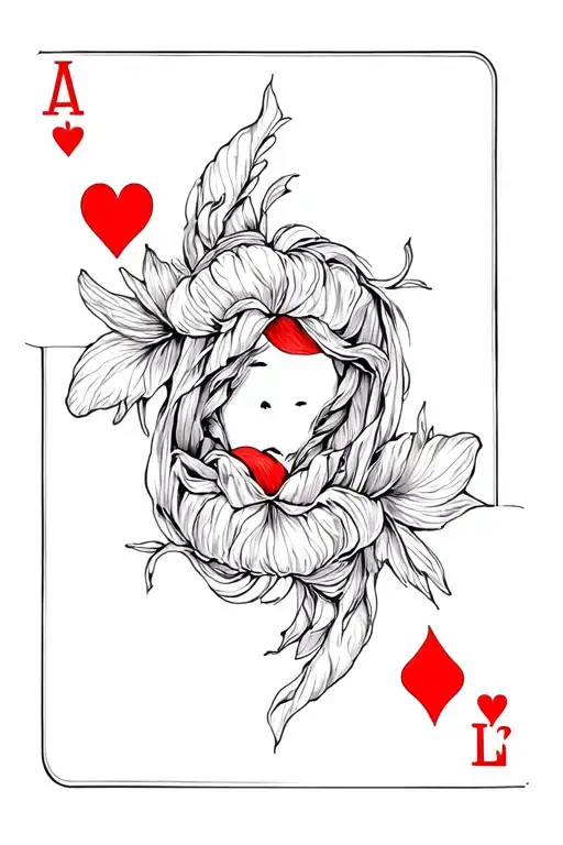 Ace Of Hearts Characters Hidden Within Its Petals