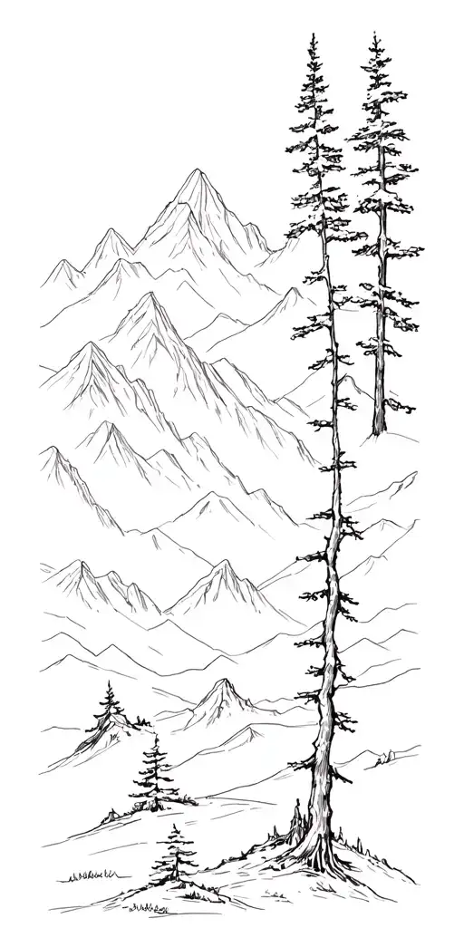 Outdoors Mountains Trees