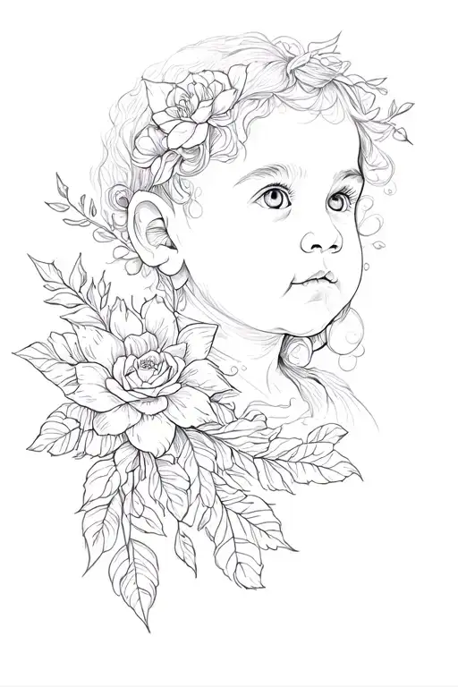 Memorial Tattoo For Baby Named River