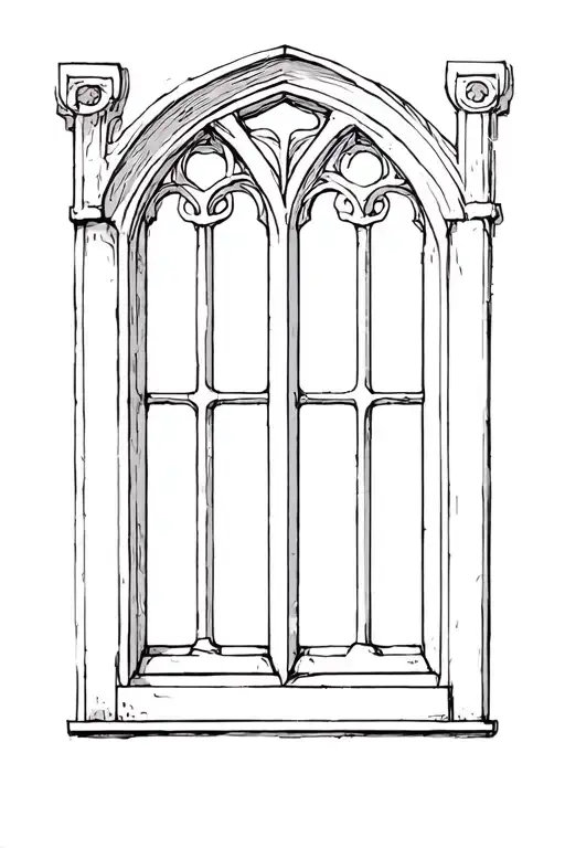Old Window Frame Church Window