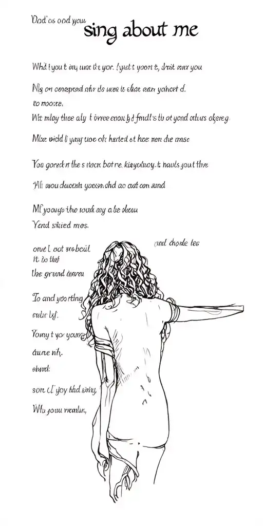 Lyrics Sing About Me