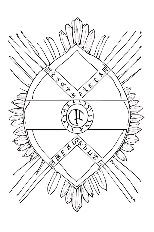 Belize Flag Primarily Black And White