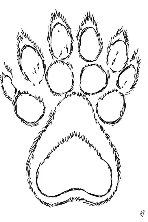 Dog Paw Print