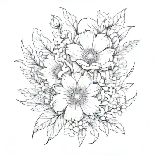 Birth Flower Bouquet