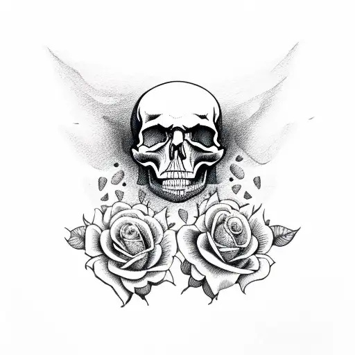 Skull And Roses