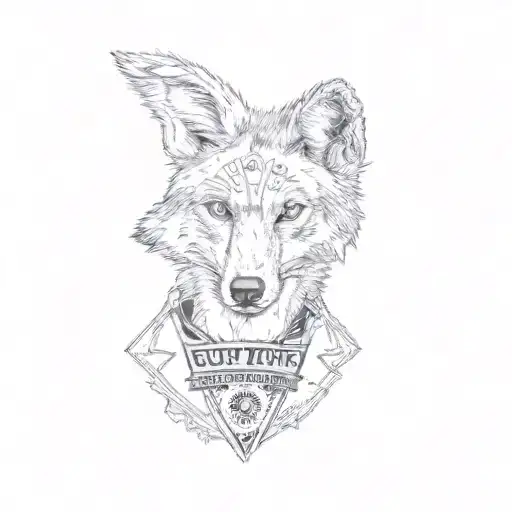 A Coyote Holding A Mugshot