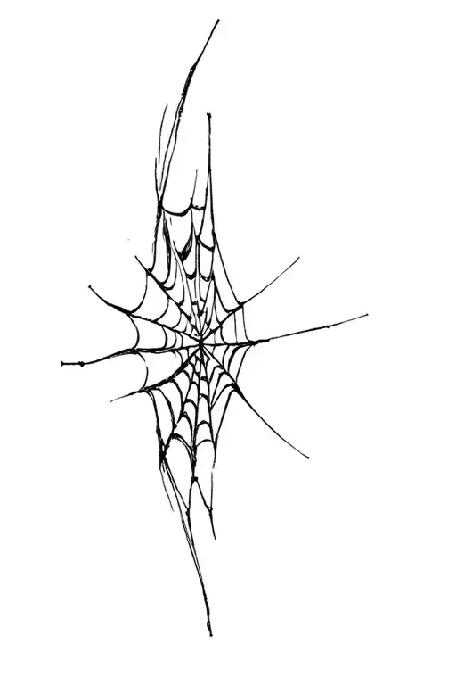 A Tattoo Of A Spider Web
