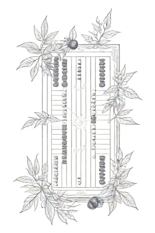 Backgammon Field With Olive Branches Wrapped Around It