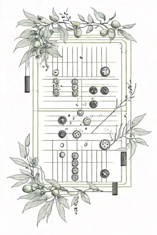Backgammon Field With Olive Branches Wrapped Around It
