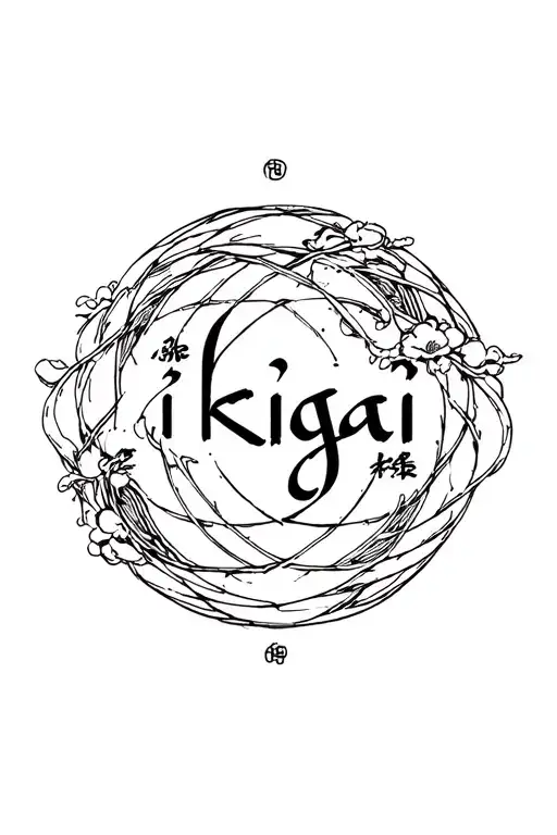 Ikigai Word Written