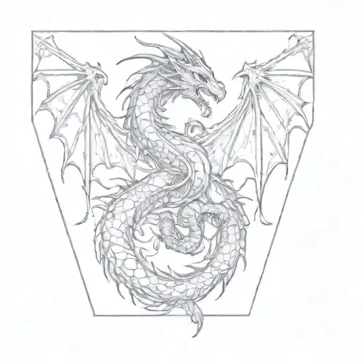 A Tattoo Of A Dragon