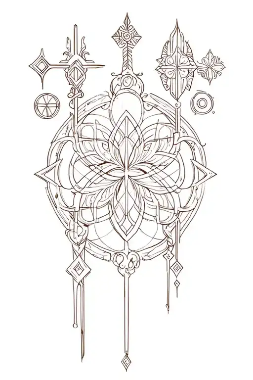 Elegant Symbols Strength Courage & Faith