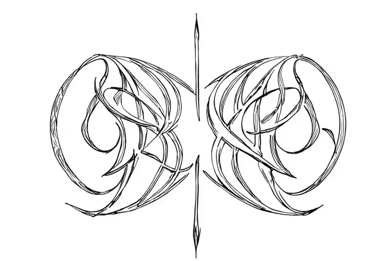Ambigram Tattoo Dessryl Grace