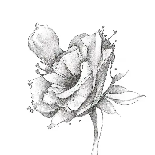 A Quote About Faith Or Spirituality Incorporated Into A Bouquet Of Flowers