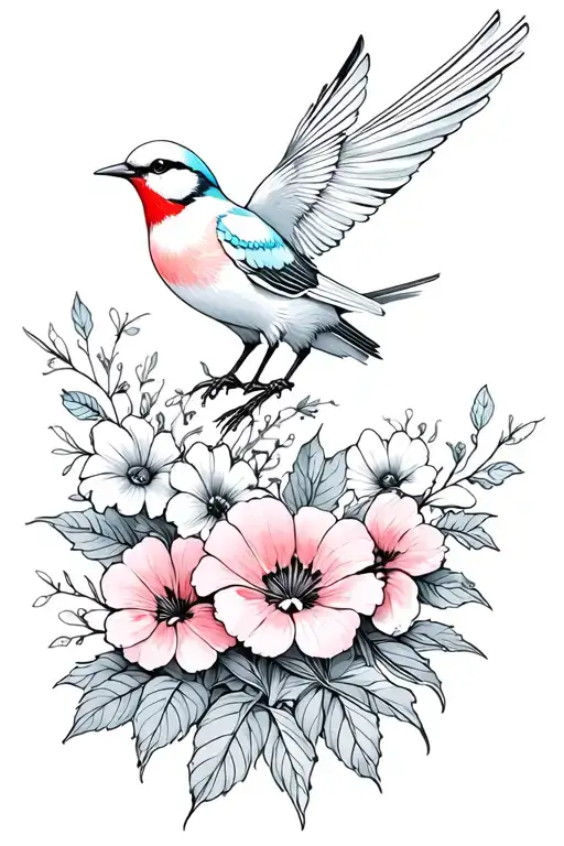Flowers And Birds