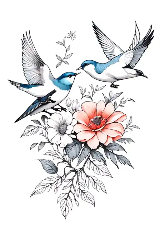 Flowers And Birds