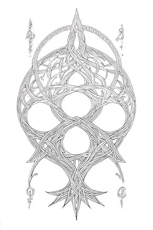 Ambigram Celtic Tree