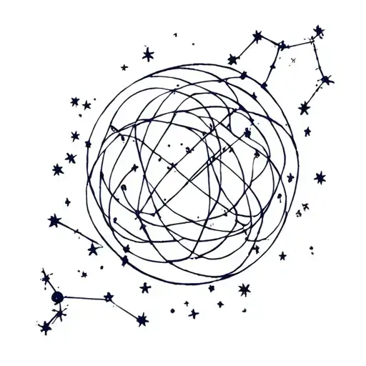 September And April Constellation Intertwined