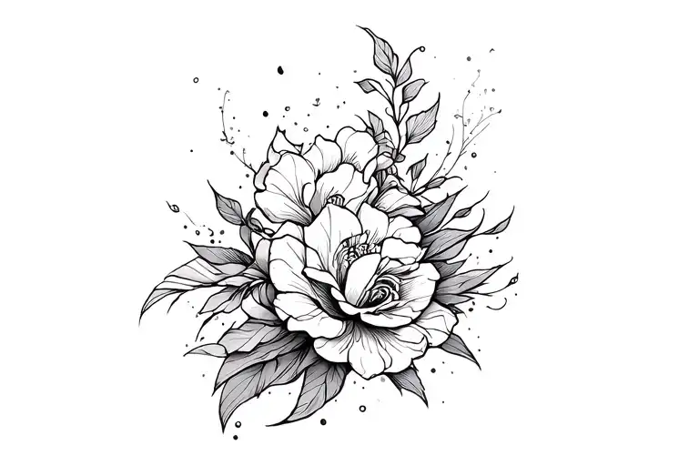 Creative Tattoo Design Combining