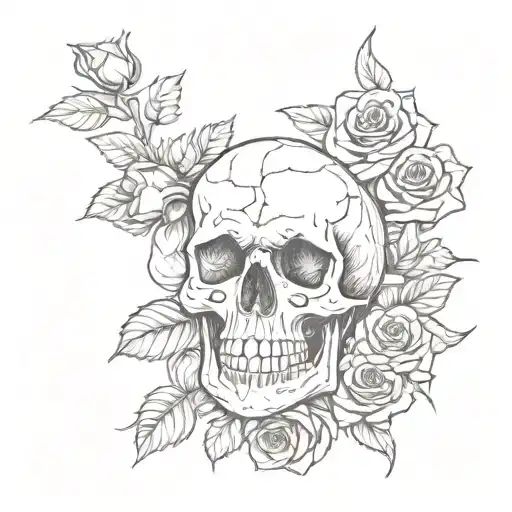 Skull And Roses