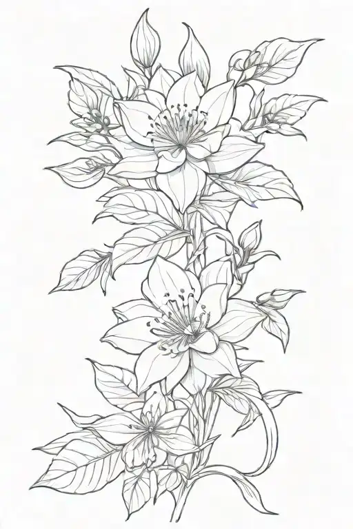 Snowdrop Rose Waterlily Holly