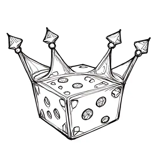 3 Point Crown Dice Surrounded
