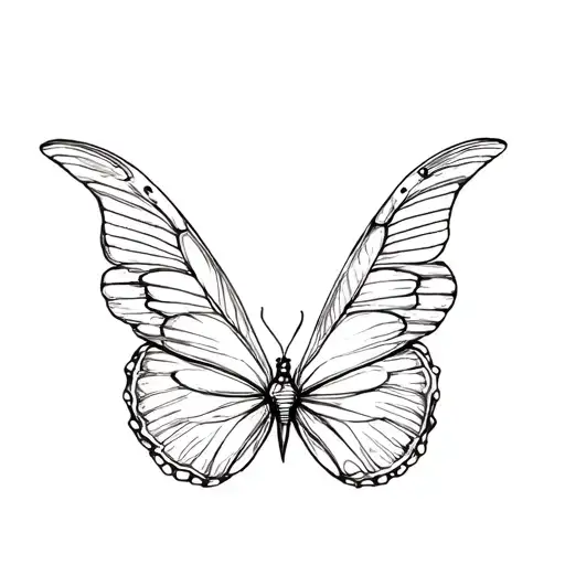 Butterfly Wings On Hand