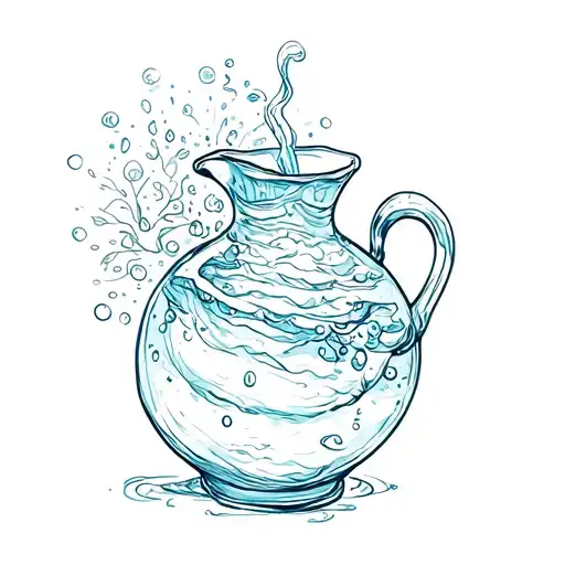 Aquarius Jug Where Water Spray Out