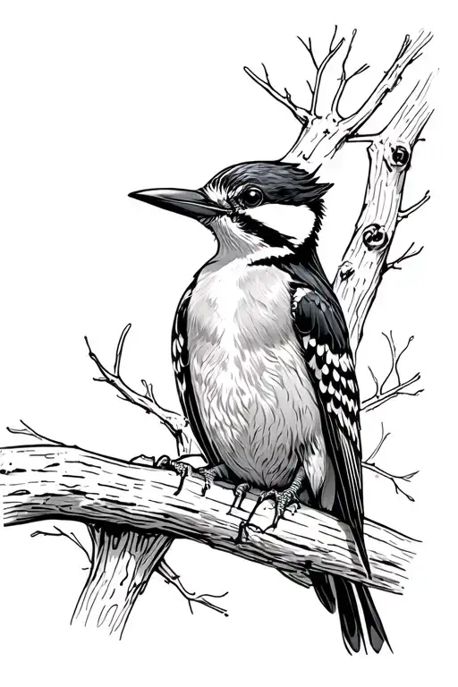 Woodpecker Sitting
