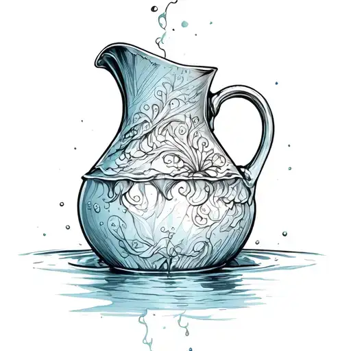 Jug Sprayed Out Of The Water