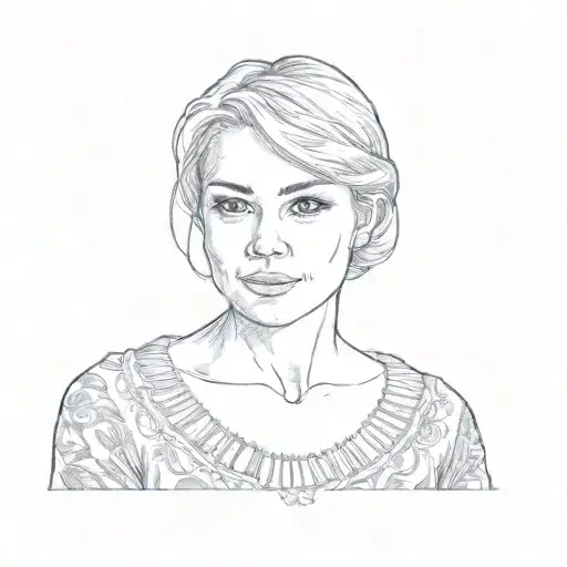 A Woman With Blond Hair In Front Of A Christmas Tree