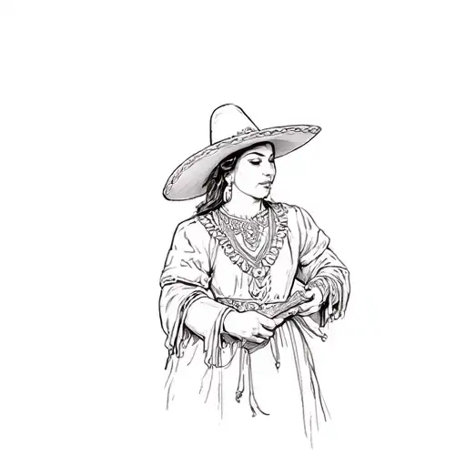 Mexican Charra Holding To Revolve