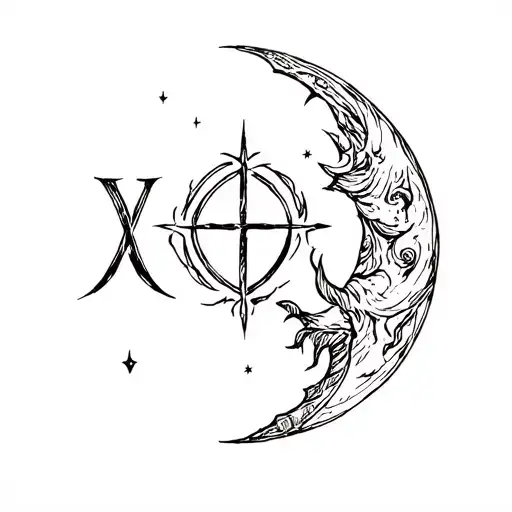 Viking Rune For Love You To The Moon