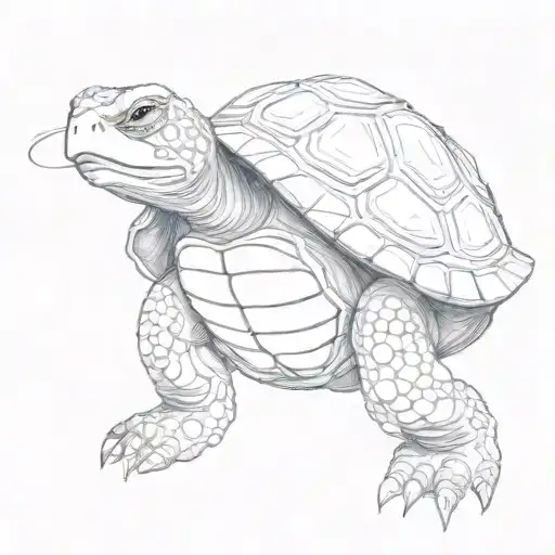 Thai Praying Buddhist Turtle Michelangelo Ninja Turtle Original Movie