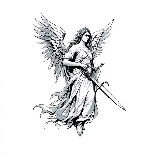 An Angel With A Sword