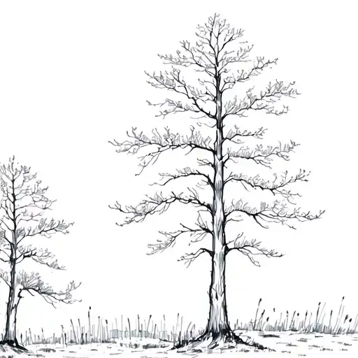 Aspen Trees Sillhouette