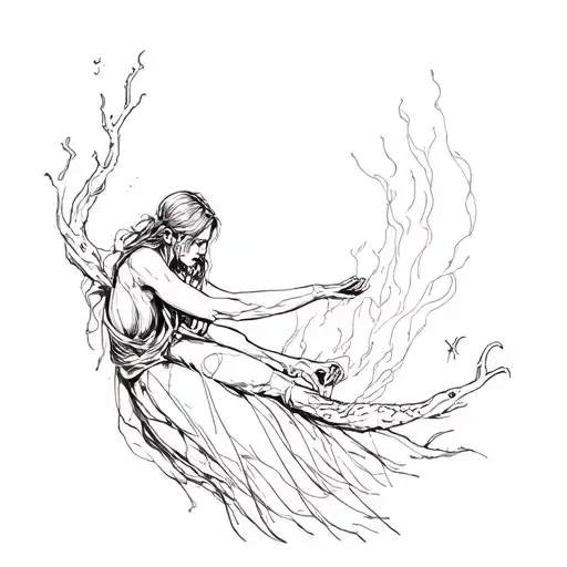 I Would Like A Tattoo That Represents The Person Who Wants To Get Out Of The Difficulty In Life