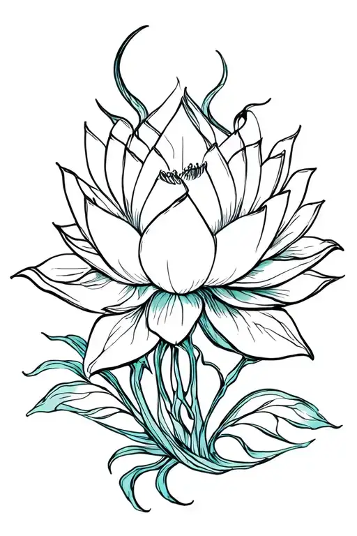 Lotus Flower Intertwined