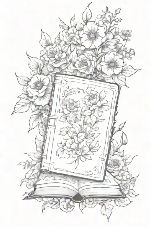 Powerless Book Surrounded By Flowers
