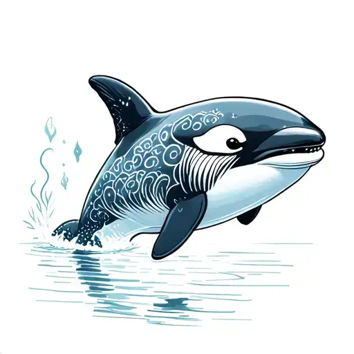 Mystical Cute Orca
