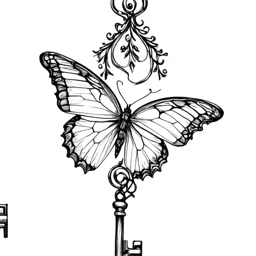 Butterfly On An Intertwined Key