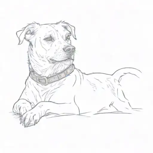 A Dog Laying On A Couch