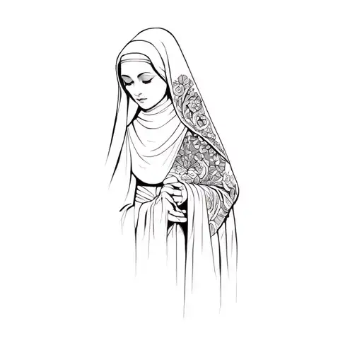 A Nun In Black And White