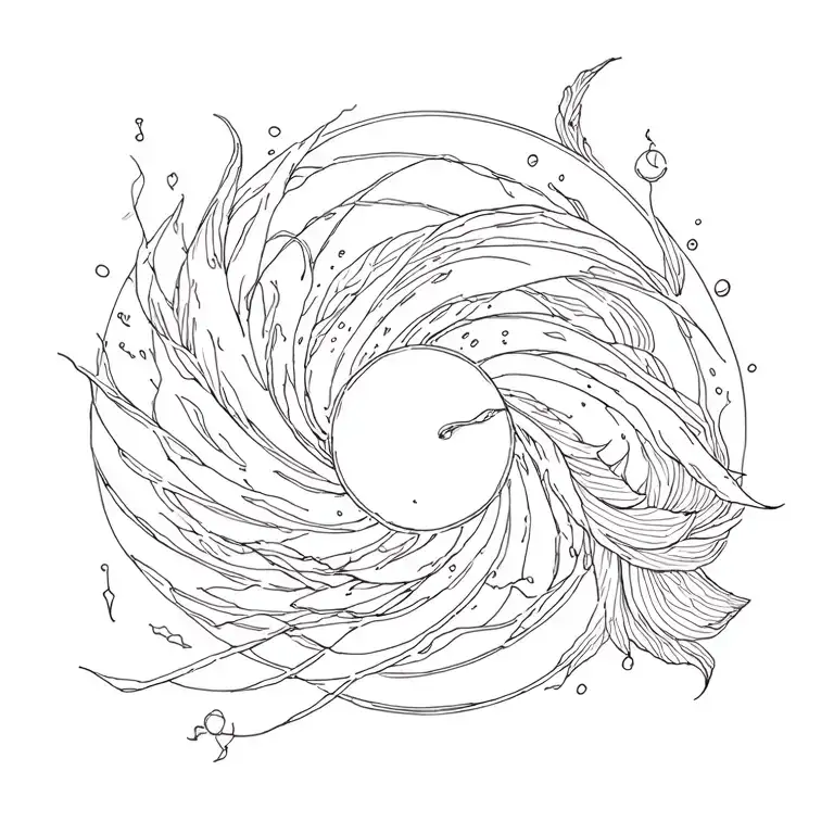 Spin Tattoo Elements Of Ocean Vibes