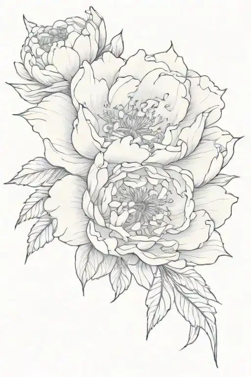 Peony Fine Line