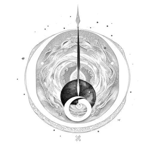 A Crescent Moon With Elegant Calligraphy Of A Favorite Quote