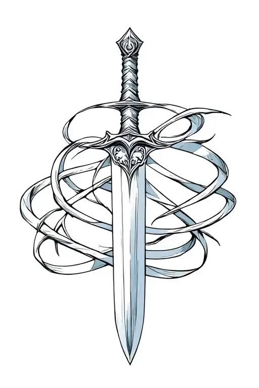 Scottish Sword Intertwined