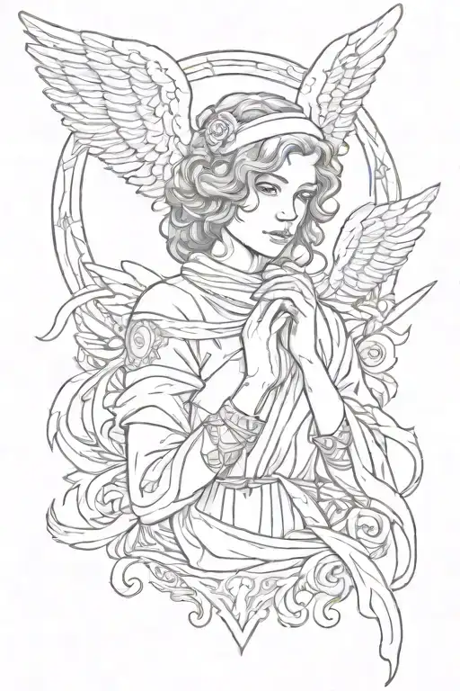 Angel With Bandana For Halo