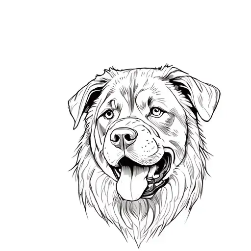 Rottweiler And Lion Head