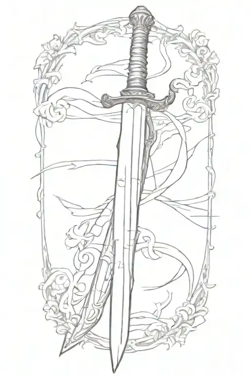 A Straight Long Sword